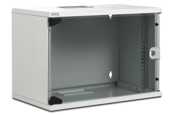 DIGITUS Professional Compact Series DN-19 07-U-S-1 - Skap - veggmonterbar - lysegrå, RAL 7035 - 7U - 19"