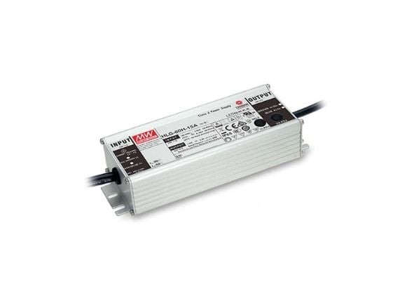 MEAN WELL HLG-60H-24A, 60 W, IP65, 90 - 305 V, 47 / 63 Hz, 0.3 - 0.64 A, 2,5 A