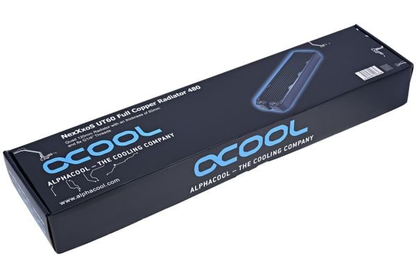 Alphacool NexXxoS UT60, Jäähdytin, Messinki, Kupari, Terästä, Musta, 12 cm, 124 mm, 520 mm