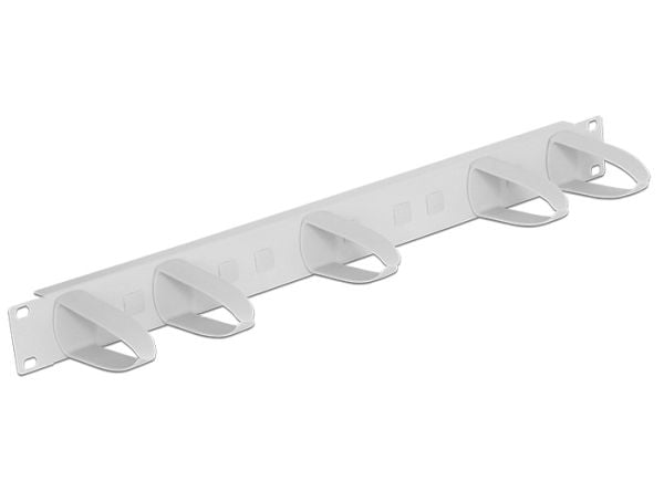 Delock Universal - Kabelstyringspanel - rackmonterbar - lysegrå, RAL 7035 - 1U - 19"
