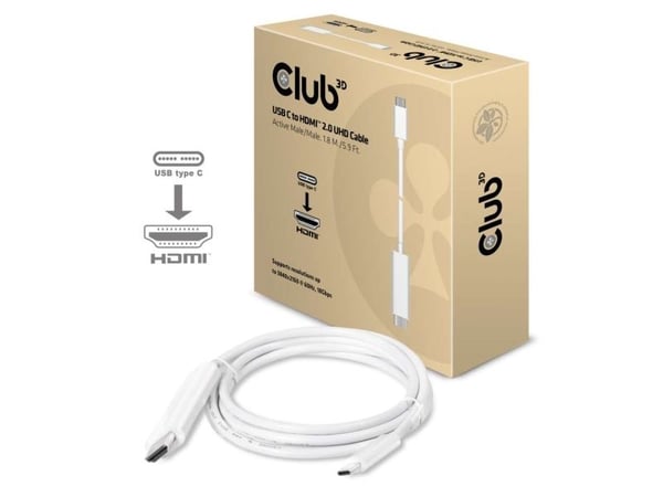 Club 3D - Extern videoadapter - USB-C 3.1 - HDMI