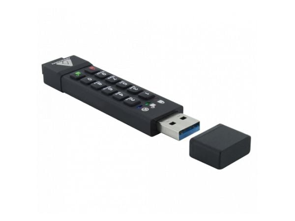 Apricorn Aegis Secure Key 3z - USB-flashstasjon - kryptert - 128 GB - USB 3.1 - FIPS 140-2 Level 3