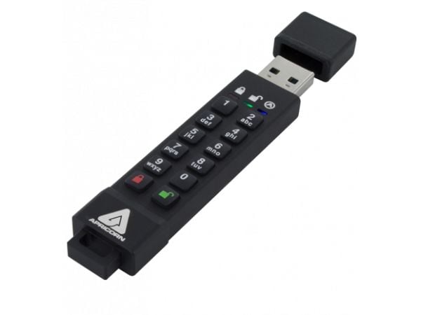 Apricorn Aegis Secure Key 3z - USB-flashstasjon - kryptert - 32 GB - USB 3.0 - FIPS 140-2 Level 3