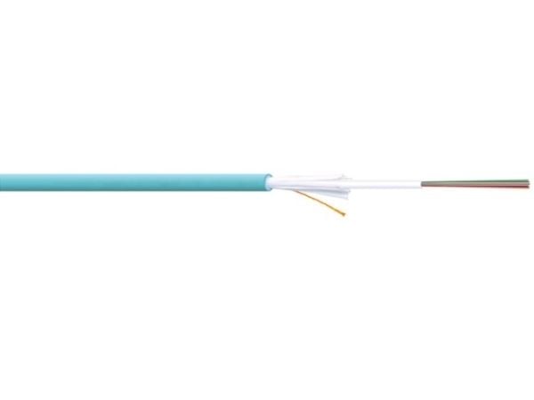 DIGITUS - Samlet kabel - fiberoptisk - 50 / 125 mikroner - OM3 - halogenfri, utendørs - akvamarin