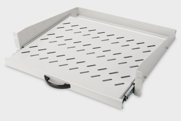 Digitus DN-19-TRAY-2-450, Kehikon hylly, Terästä, Harmaa, 1 kpl