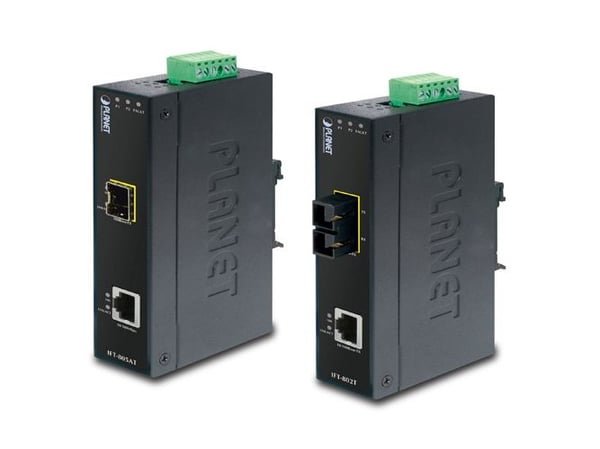 PLANET IFT-802TS15 - Fibermedieomformer - 100Mb LAN - 10Base-T, 100Base-FX, 100Base-TX - SC-enkeltmodus / RJ-45 - opp til 15 km - 1310 nm