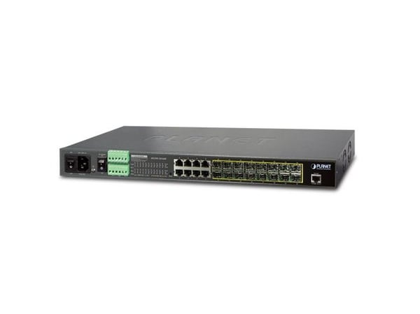 PLANET MGSW-24160F - Switch - L4 - Styrt - 8 x 1000Base-T + 16 x 1000Base-X - rackmonterbar