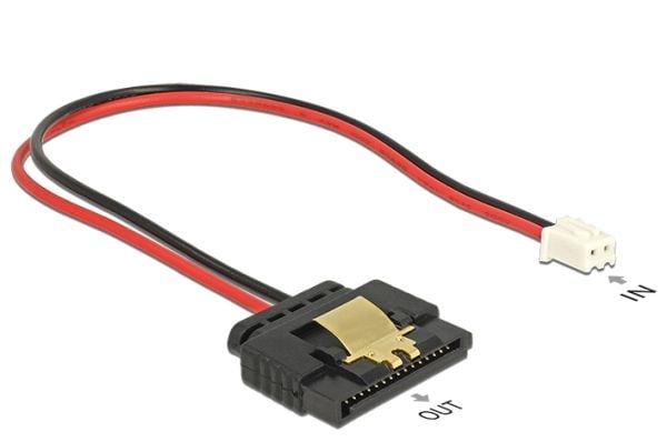 Delock - Strømkabel - SATA-strøm (R) låst til 2-pin intern strøm (hunn) - 5 V - 20 cm