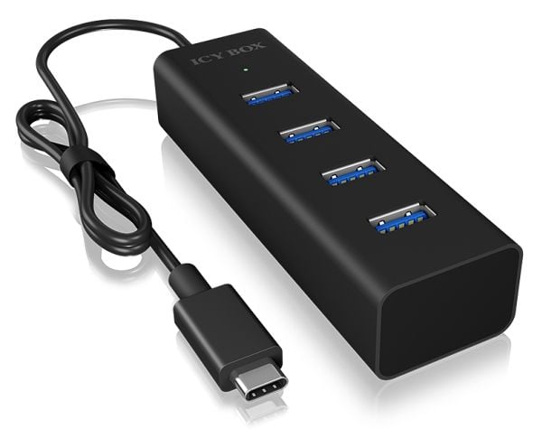 ICY BOX IB-Hub1409-C3 - Hub - 4 x SuperSpeed USB 3.0 - stasjonær