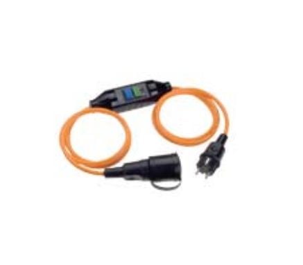 Bachmann HO7BQ-F3G - Jatkojohto virralle - 3 m - musta, oranssi - Bachmann PRCD turvakytkimellä varustettuna