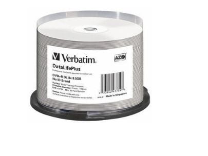 Verbatim DataLifePlus Professional - 50 x DVD+R DL - 8.5 GB 8x - bred termoskriveoverflate - spindel