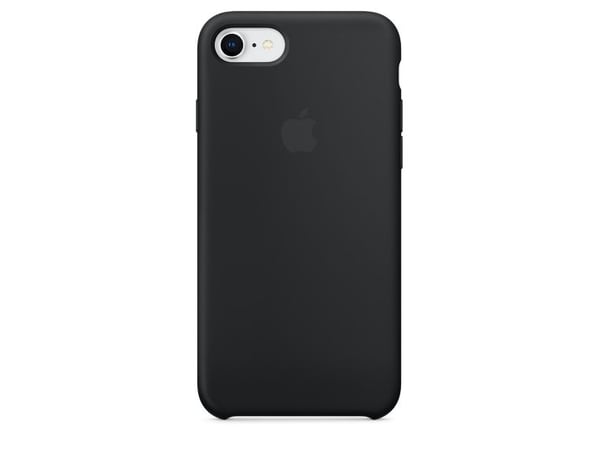 Apple - Baksidedeksel for mobiltelefon - silikon - svart