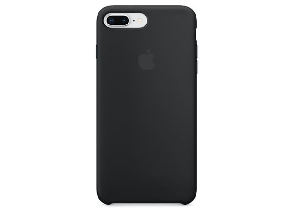 Apple - Baksidedeksel for mobiltelefon - silikon - svart - for Apple iPhone 7 Plus
