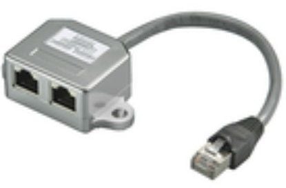 MicroConnect Y-ADAPTER - Nettverksplitter - RJ-45 (hunn) til RJ-45 (hann)