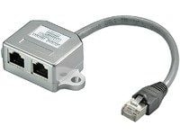 MicroConnect Y-ADAPTER - Nettverksplitter - RJ-45 (hunn) til RJ-45 (hann)