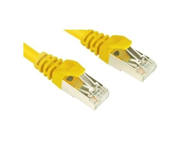 Sharkoon - Koblingskabel - RJ-45 (hann) til RJ-45 (hann) - SFTP - CAT 6 - gul