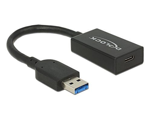 Delock Converter USB 3.1 Gen 2 Type-A male > USB Type-C - USB-adapter - USB-type A (hann) til USB-C (hunn) - USB 3.1 Gen 2 - 15 cm - svart