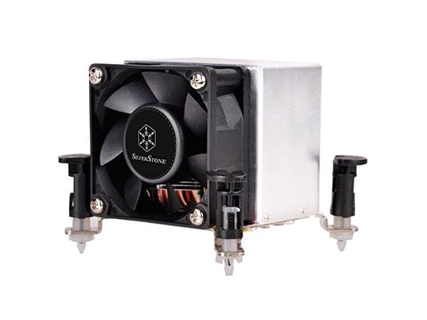 SilverStone Argon Series AR09-115XP - Prosessorkjøler - (for: LGA1156, LGA1155, LGA1150, LGA1151) - aluminium og kobber - 60 mm