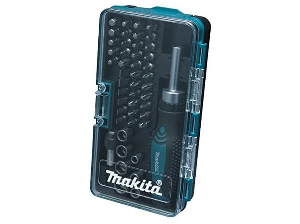 Makita - Ratcheting screwdriver with bit and socket set - 47 deler - inn boks