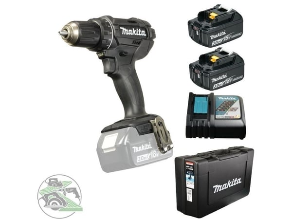 Makita DDF482RFEB - Drill/driver - trådløs 13 mm - 62 N·m - 2 batterier - 18 V