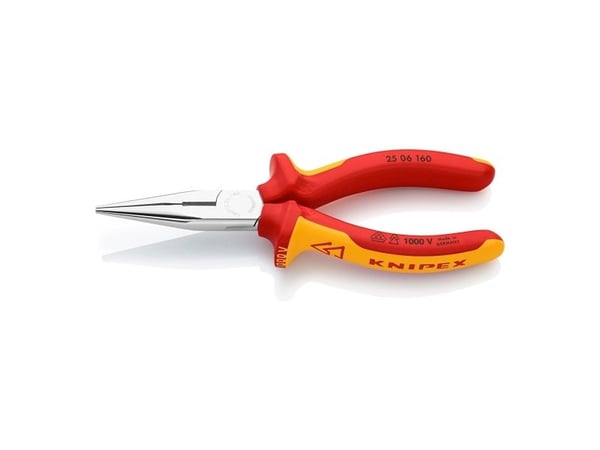 Knipex 25 06 160, Sivuleikkurit, Kromivanadiini-teräs, Muovi, Oranssi, Punainen, 160 mm, 146 g