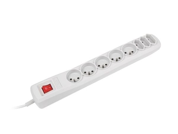 NATEC NSP-0804, 155 J, 8 AC-utganger, 230 V, 50 Hz, 10 A, 2300 W