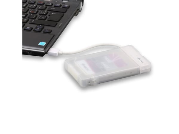 i-Tec MySafe Advance - Lagringspakke - 2,5" - SATA 6Gb/s - USB 3.0 - hvit