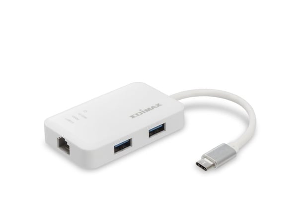 Edimax EU-4308 - Nettverksadapter - USB-C 3.1 - Gigabit Ethernet x 1 + USB 3.0 x 3