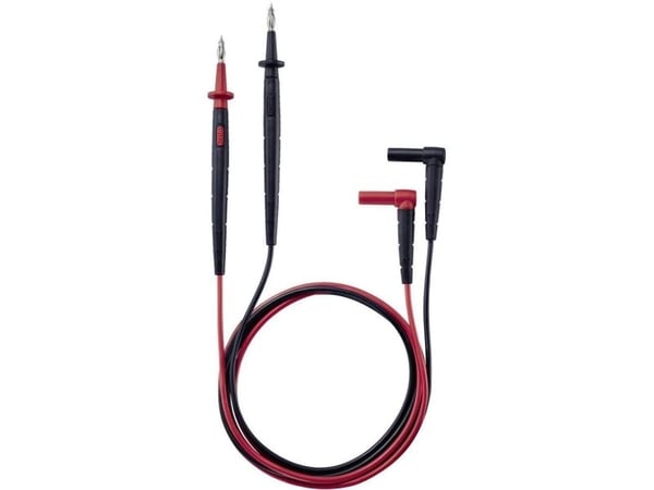 Testo 0590 0011, Testausjohdin, Musta, Punainen, CAT II, 1,225 m, 18 mm, 4 mm