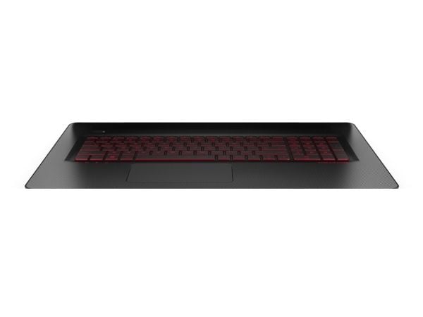 HP 862973-071, Kabinett + tastatur, Spansk, Bakgrunnsbelyst tastatur, HP, OMEN 17-w100, 17-w200