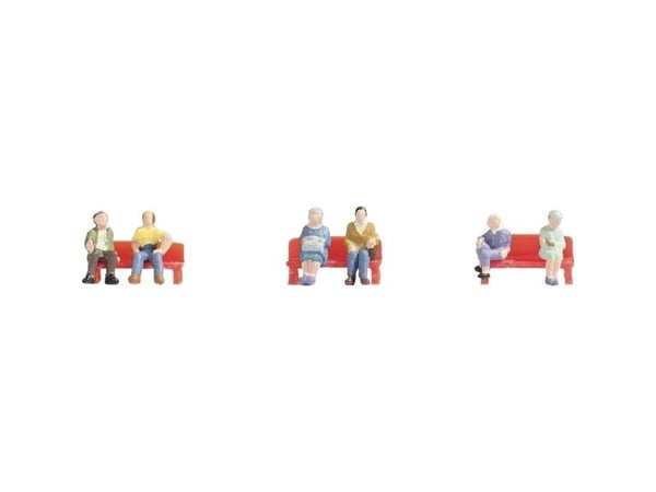 NOCH Sitting People, Z (1:220), Flerfarget