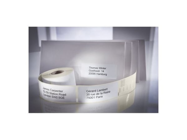 Avery Zweckform - Papir - permanet adhesiv - hvit - 28 x 89 mm 260 etikett(er) (2 rull(er) x 130) rektangulære adresseetiketter