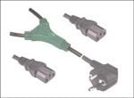 Microconnect PE011318, 1,8 m, Virtapistoke tyyppi E+F, 2 x C13 liitin, 250 V, 10 A
