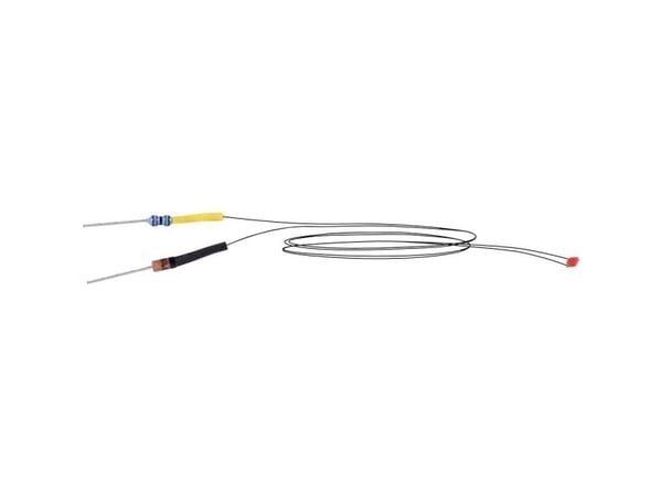 Viessmann Modelltechnik 3563 LED-er med kabler rød - 1 stk