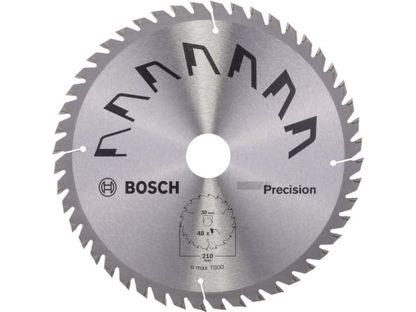 Bosch Precision sirkelsagblad 2609256B58 hardmetall 210 x 30 mm, 48 tenner/tomme, 1 stk