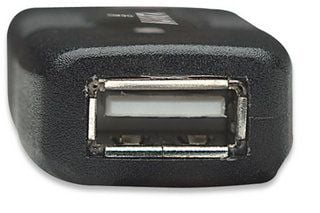 Manhattan 150248, 10 m, USB A, USB A, USB 2.0, uros-/naarasliitin, musta