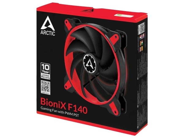 ARCTIC BioniX F140 - Kabinettvifte - 140 mm - rød
