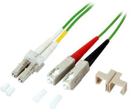 MicroConnect - Nettverkskabel - LC/UPC-multimodus (hann) til SC/UPC-multimodus (hann) - 5 m - 2 mm - fiberoptisk - dupleks - 50 / 125 mikroner - OM...