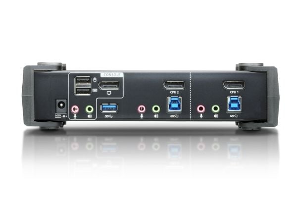 ATEN CS1922 KVMP Switch - KVM / lyd / USB-svitsj - 2 x KVM/lyd/USB - 1 lokalbruker - stasjonær