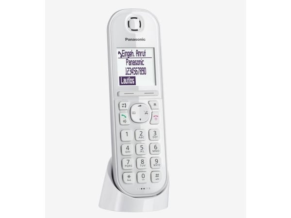 Panasonic KX-TGQ200 - Trådløs digitaltelefon - DECT\GAP - treveis anropskapasitet - hvit