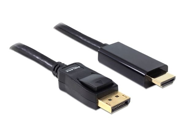 Delock - Adapterkabel - DisplayPort hann til HDMI hann - 1 m