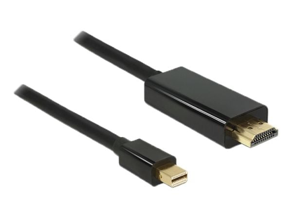 Delock - HDMI-kabel - Mini DisplayPort hann til HDMI hann - 1 m - svart