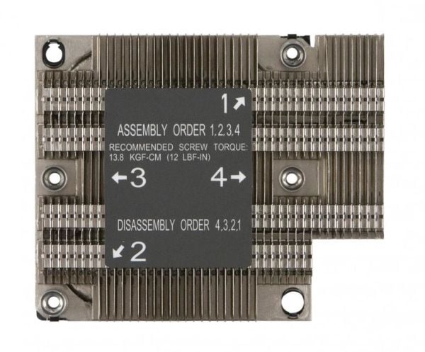 Super Micro Supermicro - Prosessorijäähdytin - (Socket P) - 1U - SUPERMICRO X11DPL-I:lle (SNK-P0067PD)
