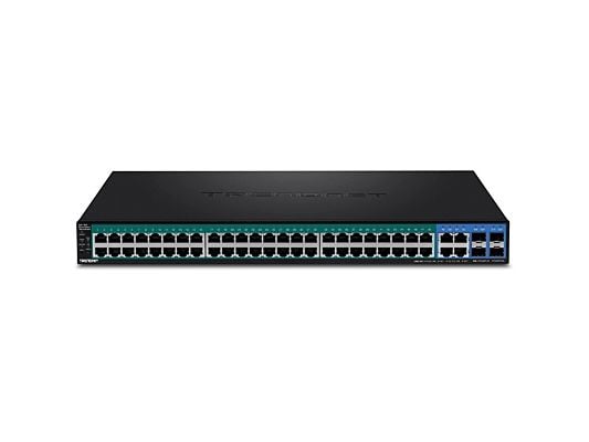 TRENDnet TPE 5240WS - Switch - smart - 48 x 10/100/1000 (PoE+) + 4 x kombo-Gigabit SFP - rackmonterbar, stasjonær - PoE+ (370 W) - AC 100 - 240 V -...