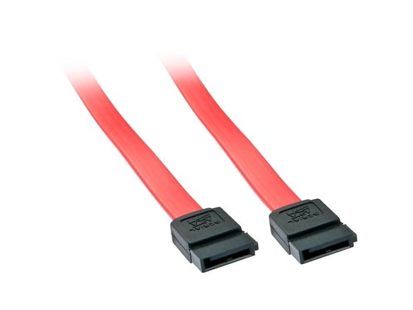 Lindy - SATA-kabel - Serial ATA 150/300/600 - SATA til SATA - 20 cm - rød