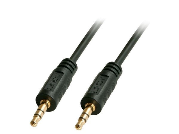 Lindy 35648, 3.5mm, Hankjønn, 3.5mm, Hankjønn, 20 m, Svart
