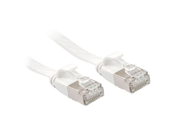 Lindy 47543, 3 m, Cat6a, U/FTP (STP), RJ-45, RJ-45, Valkoinen