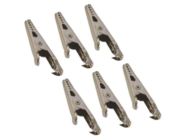 HP Autozubehör krokodilleklemmer pluss-pol, minus-pol 20205 (L x B) 45 mm x 5 mm