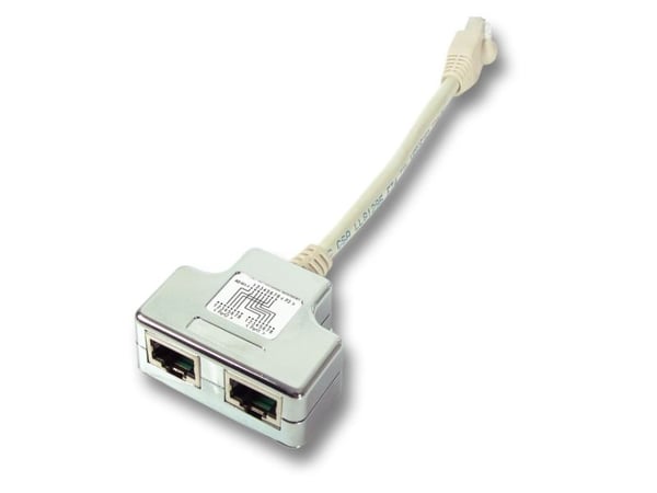 EFB Elektronik K5125.015, RJ-45, 2 x RJ-45, 0,15 m, Valkoinen