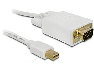 Delock - DisplayPort-kabel - Mini DisplayPort (hann) til HD-15 (VGA) (hann) - 1 m